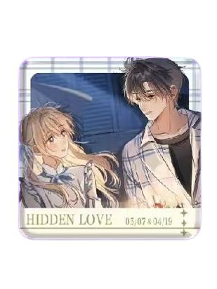 段嘉许&桑稚方形吧唧B赏-旅行手账系列恋爱篇