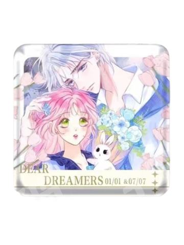 纪雨川&尹莺方形吧唧B赏-旅行手账系列恋爱篇