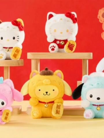 招财猫系列毛绒挂饰