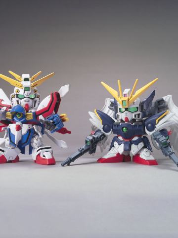 BB战士 神高达 & 飞翼高达零式改