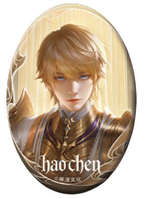 龙皓晨画师款椭圆吧唧-命运圣印系列