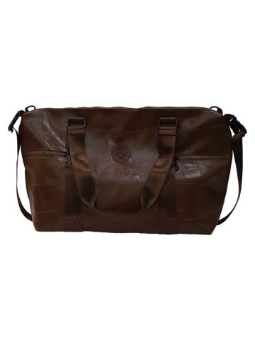 AKON一路生花系列皮质手提包