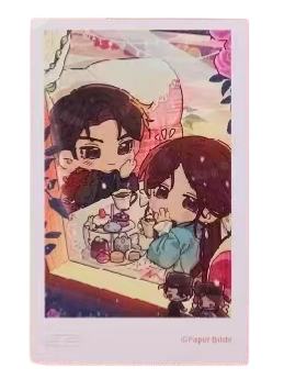 杜言她&李逢泽节气撕拉拍立得-纸约三生系列