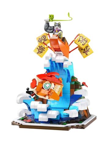 咸鱼翻身猫积木