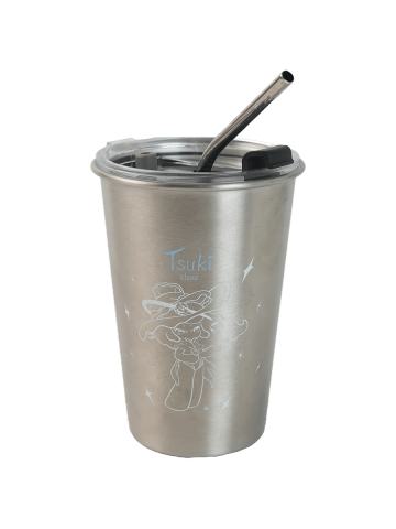 TSUKI瞬息万象系列银色吸管杯