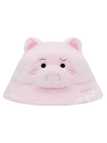 火腿毛绒渔夫帽