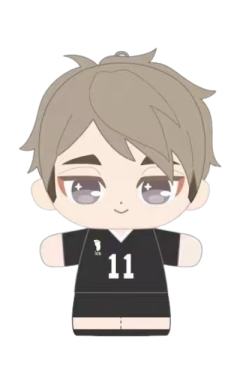 宫治-站姿迷你Q版队服毛绒玩偶