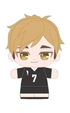 宫侑-站姿迷你Q版队服毛绒玩偶