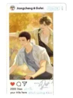 蒋丞&顾飞9赠品拍立得-晨绊系列