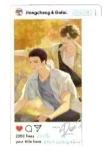 蒋丞&顾飞9赠品拍立得-晨绊系列