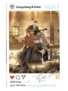 蒋丞&顾飞4赠品拍立得-晨绊系列