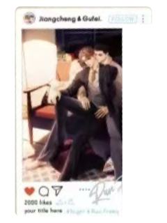 蒋丞&顾飞6赠品拍立得-晨绊系列