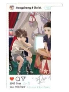 蒋丞&顾飞7赠品拍立得-晨绊系列