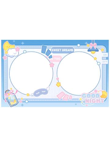 长方形吧唧砖-睡颜系列