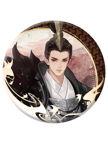 霍去病马口铁徽章-绘色染春系列