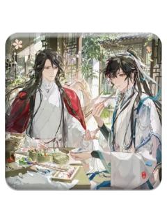 尘不到&闻时方形徽章-烟火人间系列