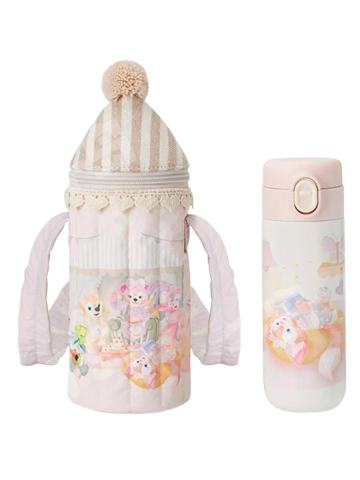 上迪小小伙伴系列斜挎带杯套保温杯