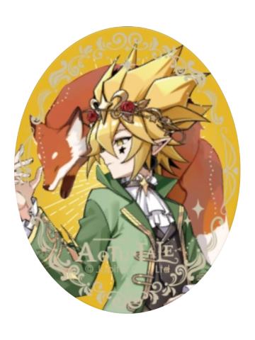 嘉德罗斯(隐藏款)-九周年限定童话系列等比角色椭圆徽章