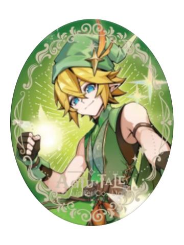 金(隐藏款)-九周年限定童话系列等比角色椭圆徽章