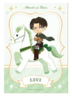 利威尔·阿克曼(Q版)-骑马ver.特典相卡