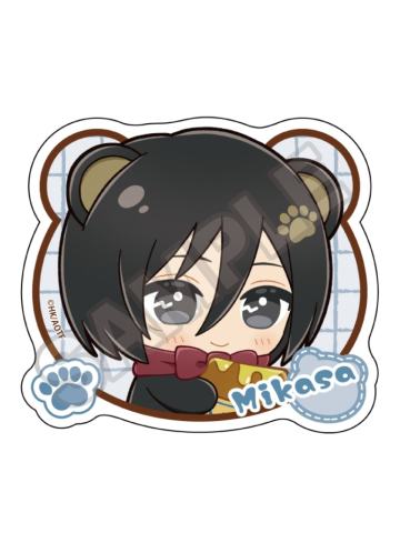 三笠·阿克曼-饿肚子小熊贴纸