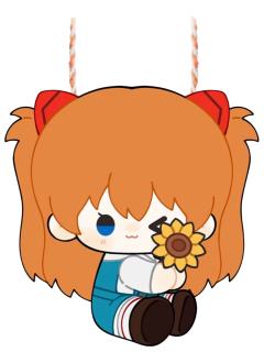 惣流·明日香·兰格雷-永生花境系列坐姿玩偶手机背夹