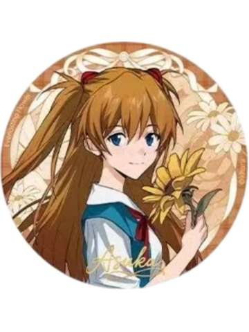 惣流·明日香·兰格雷1-永生花境系列马口铁徽章