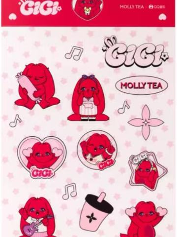 茉莉奶白联名贴纸