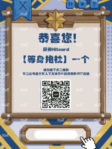 等身抱枕兑换卡