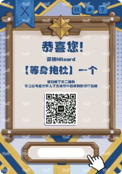 等身抱枕兑换卡
