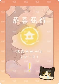 迷你卡册兑换卡