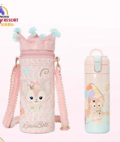 玲娜贝儿斜挎带杯套保温杯-25上迪玲娜贝儿梦幻庆典系列-资料图