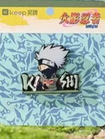 旗木卡卡西迷你磁吸徽章周边-Keep联动火影忍者重回第七班