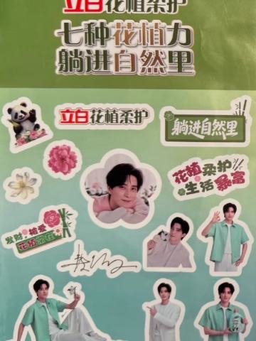 立白代言贴纸