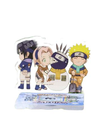 漩涡鸣人、宇智波佐助、春野樱、旗木卡卡西旋转立牌周边-Keep联动火影忍者重回第七班