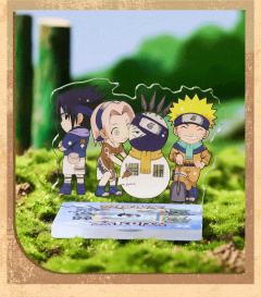 漩涡鸣人、宇智波佐助、春野樱、旗木卡卡西旋转立牌周边-Keep联动火影忍者重回第七班