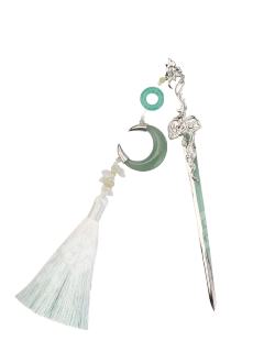 青琅悬月发簪-将星揽月系列