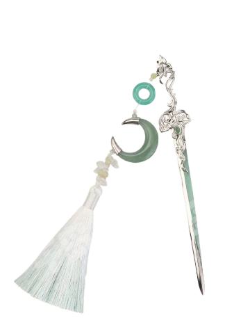 青琅悬月发簪-将星揽月系列