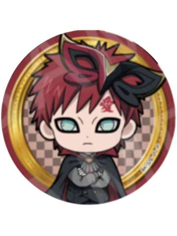 我爱罗-疾风传公主咖啡联动怪盗Q版吧唧