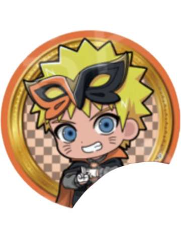 漩涡鸣人-疾风传公主咖啡联动怪盗Q版吧唧