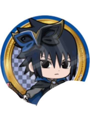 宇智波佐助-疾风传公主咖啡联动怪盗Q版吧唧