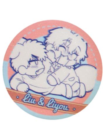 瑠&理有-涂鸦豆豆系列小徽章