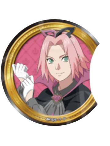 春野樱-疾风传公主咖啡联动怪盗吧唧