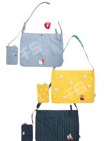 呆萌町斜挎帆布包系列