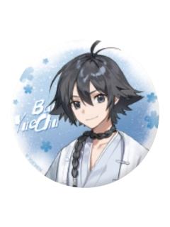 白月初(独倚系列)-栖云暖梦系列圆形徽章