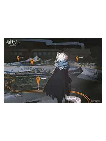 凛御银灰1明信片-雪山的回响系列