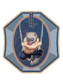 嘴平伊之助异形收藏卡-钝感光波快闪系列