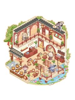 佛跳墙造景贴纸-佛跳墙·榕城古韵系列