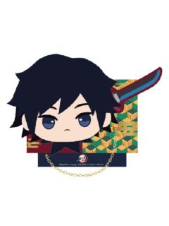 富冈义勇毛绒徽章-钝感光波快闪系列