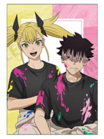 四之宫奇可露&鸣海弦-涂鸦风明信片